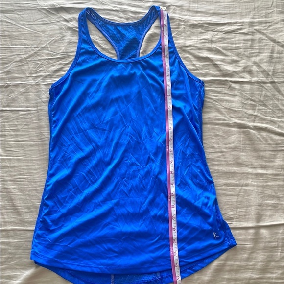 Danskin Now Blue Semi-Fitted Racerback Tank Top‎ size small (4-6) - Picture 7 of 7